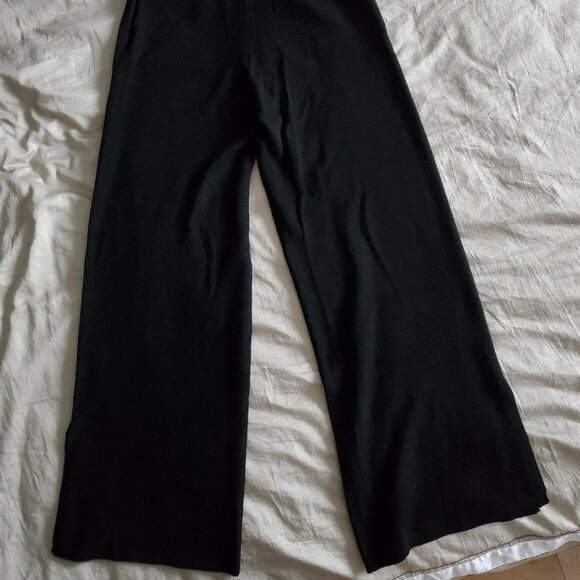 NWT Wolford Black Cashmere Flared Pants Size S / US 26 - Picture 4 of 7
